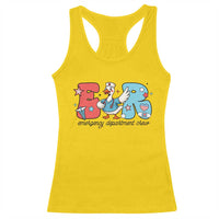ER Nurse Silly Goose Racerback Tank Top Funny Emergency Department - Wonder Print Shop