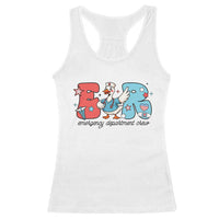 ER Nurse Silly Goose Racerback Tank Top Funny Emergency Department - Wonder Print Shop