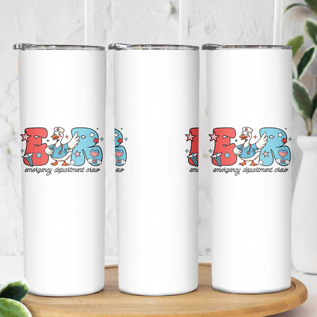 ER Nurse Silly Goose Skinny Tumbler Funny Emergency Department - Wonder Print Shop