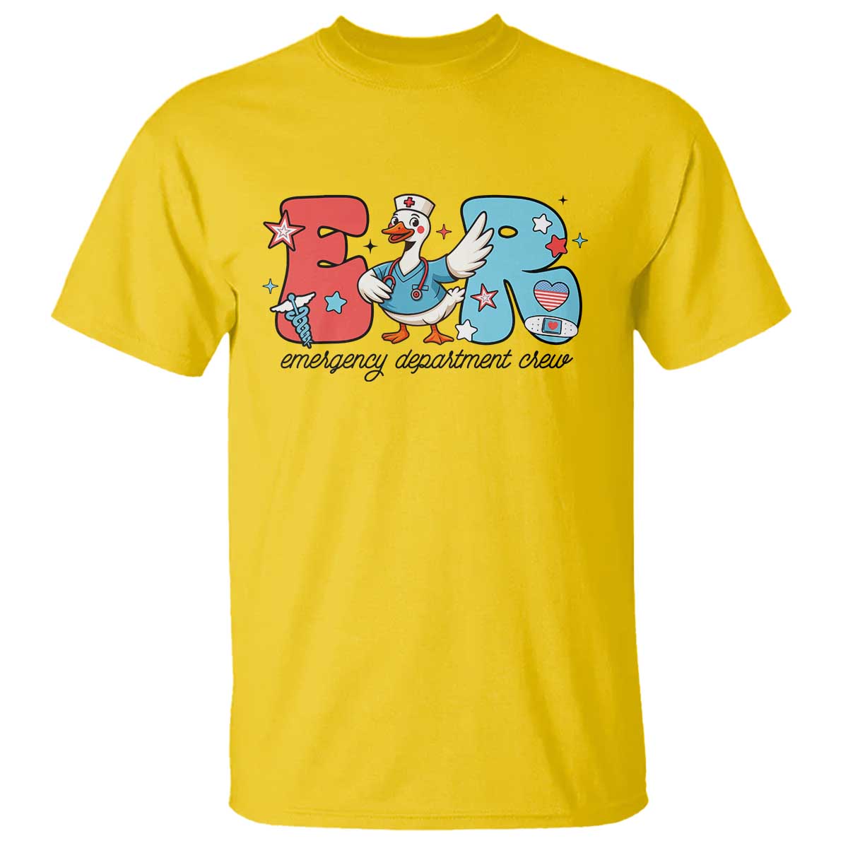 ER Nurse Silly Goose T Shirt Funny Emergency Department - Wonder Print Shop