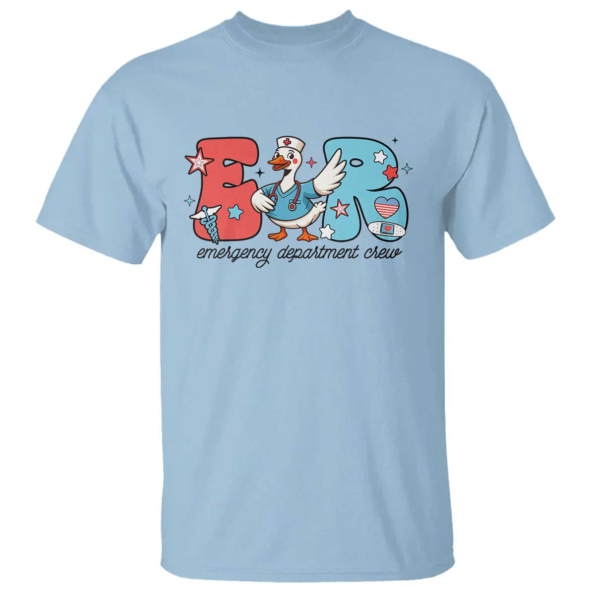 ER Nurse Silly Goose T Shirt Funny Emergency Department - Wonder Print Shop