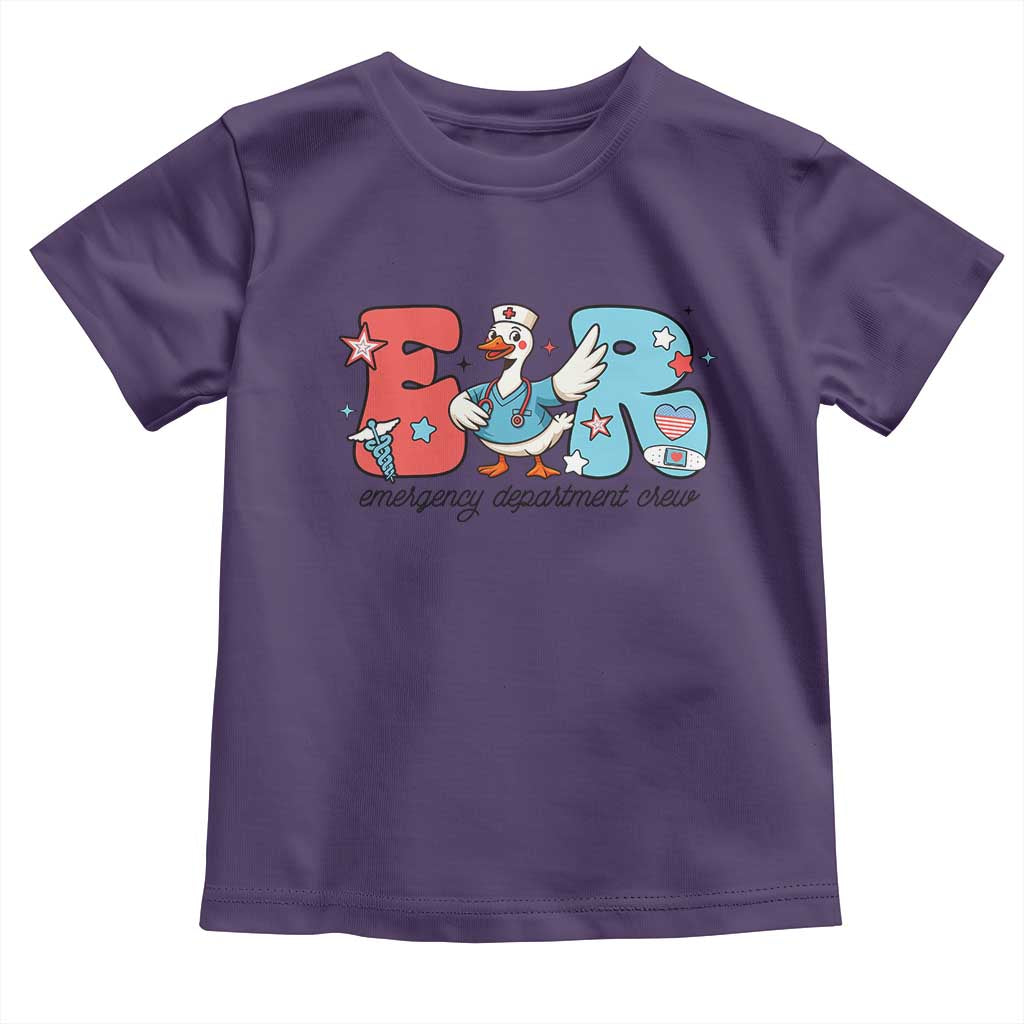 ER Nurse Silly Goose Toddler T Shirt Funny Emergency Department - Wonder Print Shop