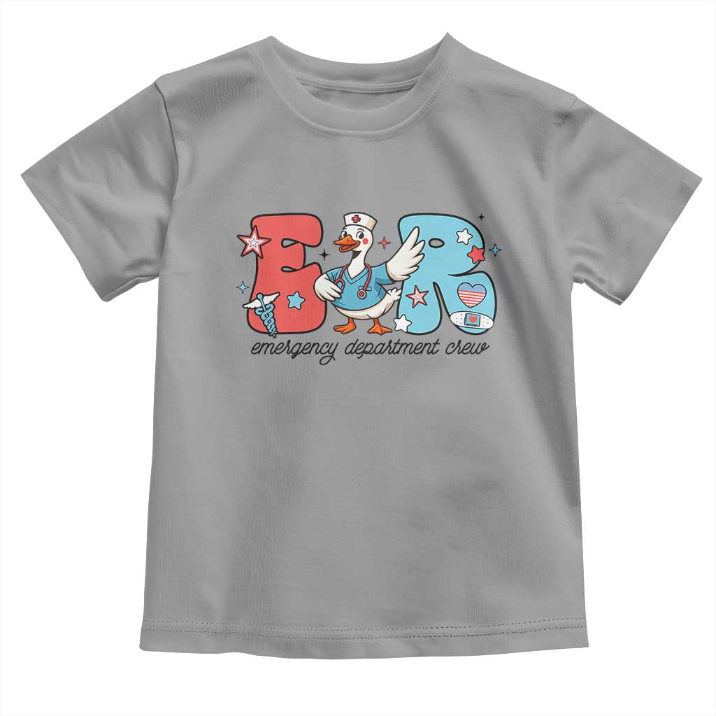ER Nurse Silly Goose Toddler T Shirt Funny Emergency Department - Wonder Print Shop