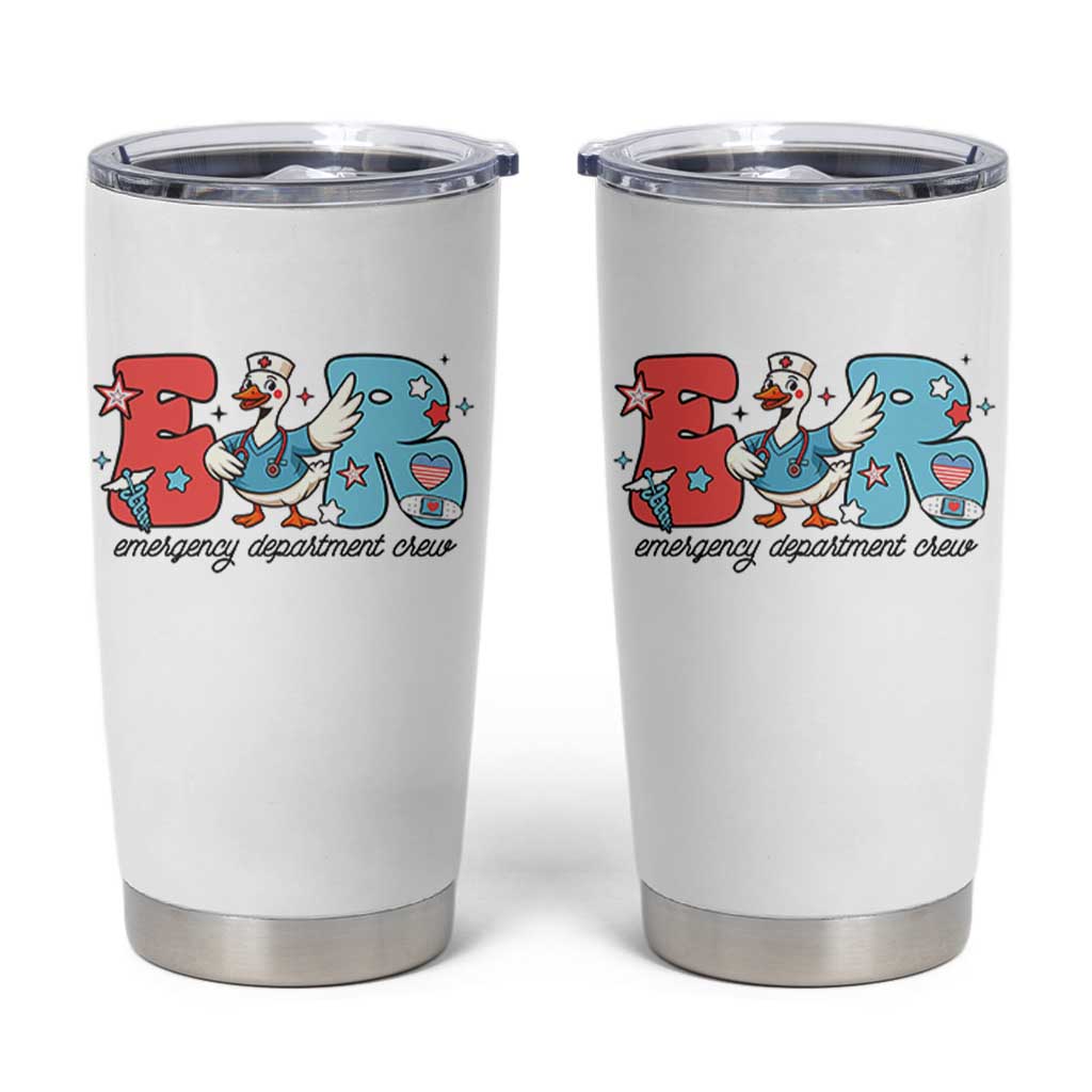 ER Nurse Silly Goose Tumbler Cup Funny Emergency Department - Wonder Print Shop