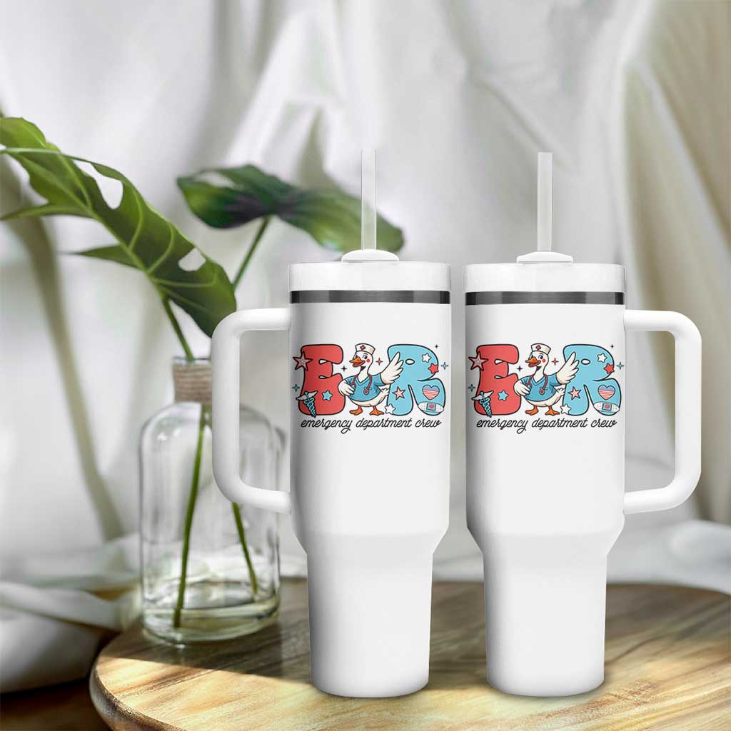 ER Nurse Silly Goose Tumbler With Handle Funny Emergency Department - Wonder Print Shop