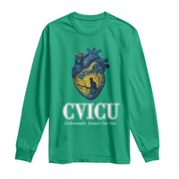 CVICU Nurse Cat Starry Night Long Sleeve Shirt Cardiovascular Intensive Care Unit - Wonder Print Shop