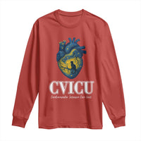 CVICU Nurse Cat Starry Night Long Sleeve Shirt Cardiovascular Intensive Care Unit - Wonder Print Shop