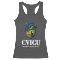 CVICU Nurse Cat Starry Night Racerback Tank Top Cardiovascular Intensive Care Unit - Wonder Print Shop