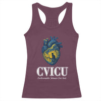 CVICU Nurse Cat Starry Night Racerback Tank Top Cardiovascular Intensive Care Unit - Wonder Print Shop