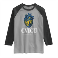 CVICU Nurse Cat Starry Night Raglan Shirt Cardiovascular Intensive Care Unit - Wonder Print Shop