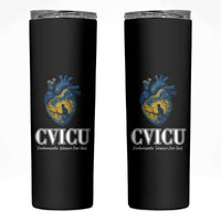 CVICU Nurse Cat Starry Night Skinny Tumbler Cardiovascular Intensive Care Unit