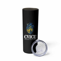 CVICU Nurse Cat Starry Night Skinny Tumbler Cardiovascular Intensive Care Unit