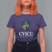 CVICU Nurse Cat Starry Night T Shirt For Women Cardiovascular Intensive Care Unit - Wonder Print Shop