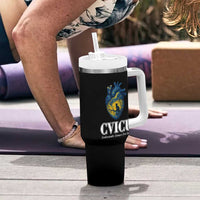 CVICU Nurse Cat Starry Night Tumbler With Handle Cardiovascular Intensive Care Unit
