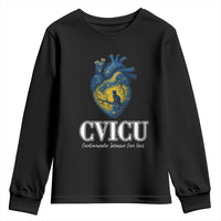 CVICU Nurse Cat Starry Night Youth Sweatshirt Cardiovascular Intensive Care Unit - Wonder Print Shop