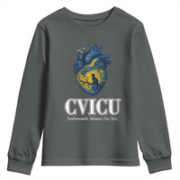 CVICU Nurse Cat Starry Night Youth Sweatshirt Cardiovascular Intensive Care Unit - Wonder Print Shop