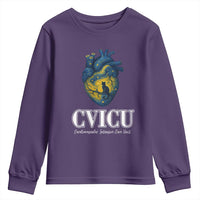 CVICU Nurse Cat Starry Night Youth Sweatshirt Cardiovascular Intensive Care Unit - Wonder Print Shop