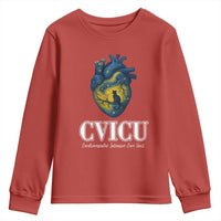 CVICU Nurse Cat Starry Night Youth Sweatshirt Cardiovascular Intensive Care Unit - Wonder Print Shop