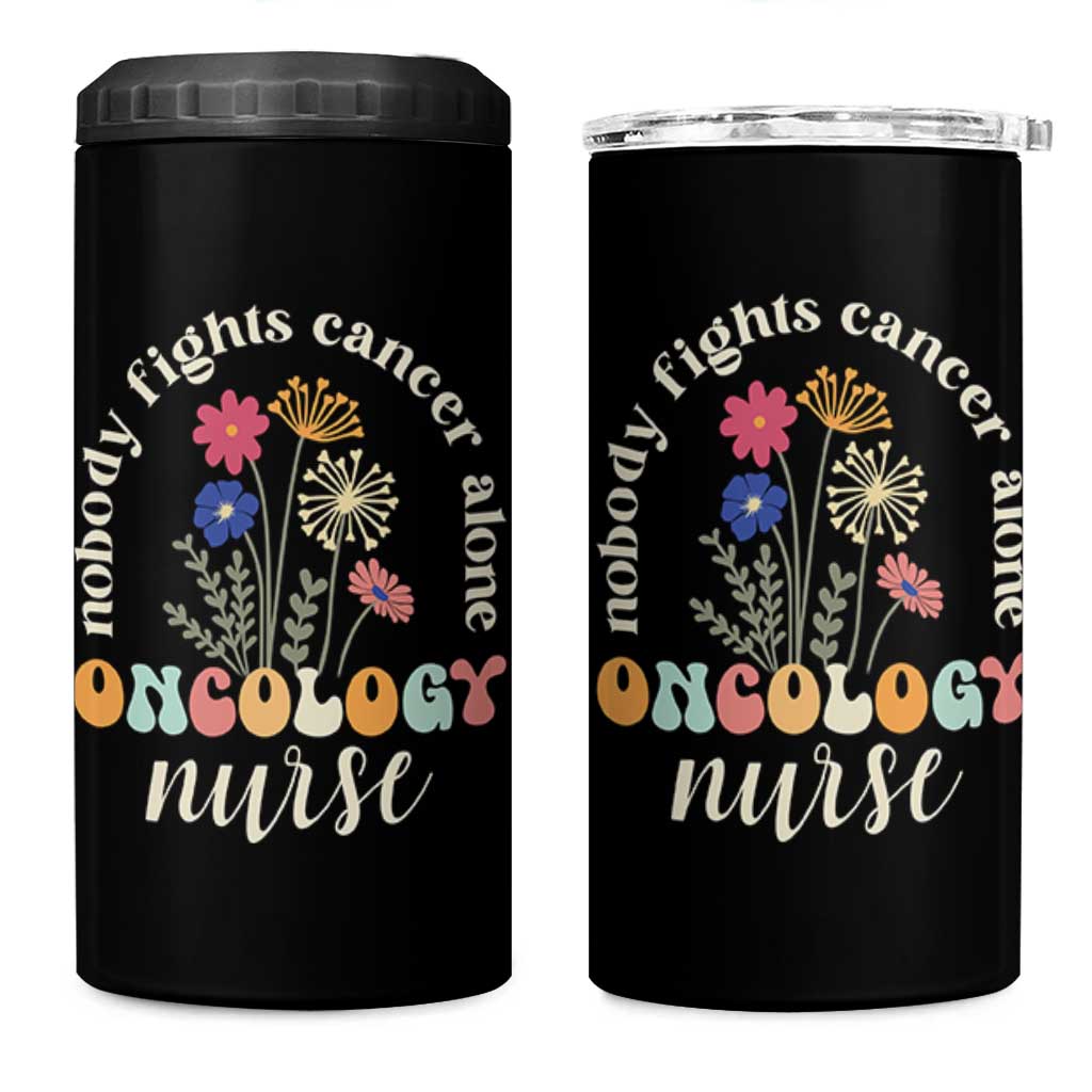 Funny Oncology Nurse 4 in 1 Can Cooler Tumbler Squad Oncology Medical Assistant