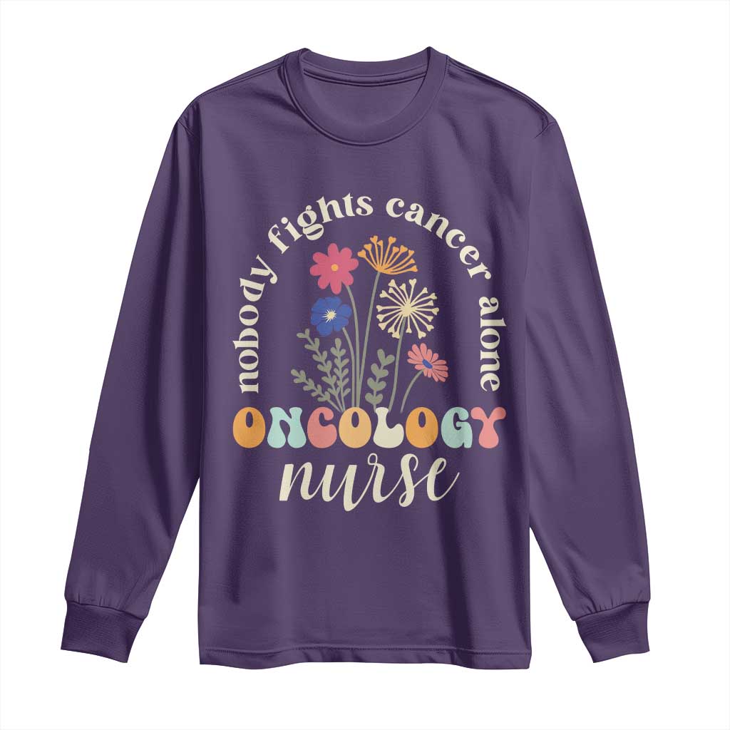 Funny Oncology Nurse Long Sleeve Shirt Squad Oncology Medical Assistant - Wonder Print Shop