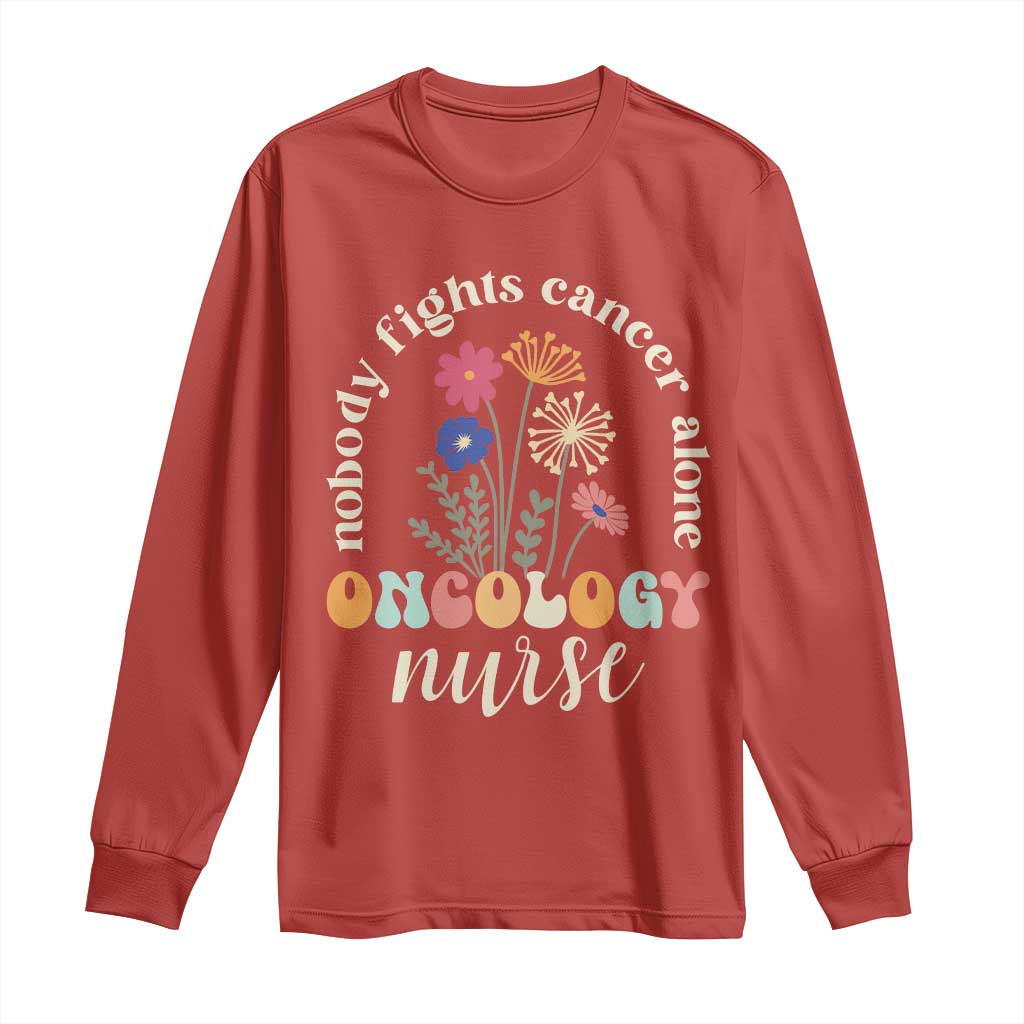Funny Oncology Nurse Long Sleeve Shirt Squad Oncology Medical Assistant - Wonder Print Shop
