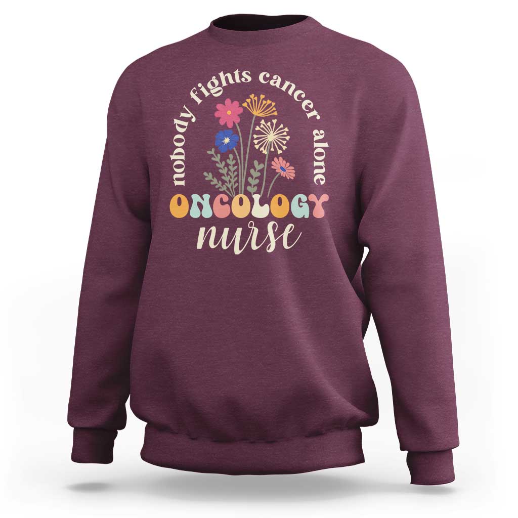 Funny Oncology Nurse Sweatshirt Squad Oncology Medical Assistant - Wonder Print Shop