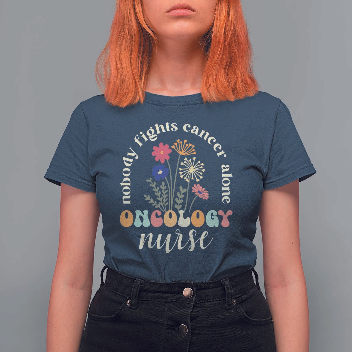 Funny Oncology Nurse T Shirt For Women Squad Oncology Medical Assistant - Wonder Print Shop