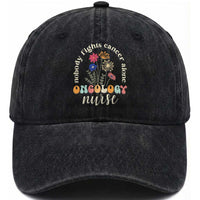 Funny Oncology Nurse Washed Cotton Baseball Cap Squad Oncology Medical Assistant