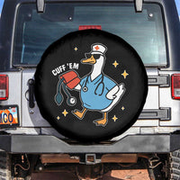 Cuff 'Em ER Nurse Spare Tire Cover Funny Silly Goose Meme - Wonder Print Shop