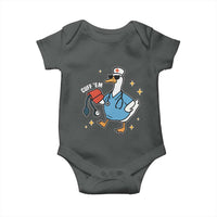 Cuff 'Em ER Nurse Baby Onesie Funny Silly Goose Meme - Wonder Print Shop