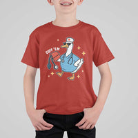 Cuff 'Em ER Nurse T Shirt For Kid Funny Silly Goose Meme - Wonder Print Shop