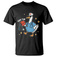 Cuff 'Em ER Nurse T Shirt Funny Silly Goose Meme - Wonder Print Shop