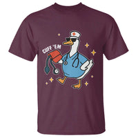 Cuff 'Em ER Nurse T Shirt Funny Silly Goose Meme - Wonder Print Shop