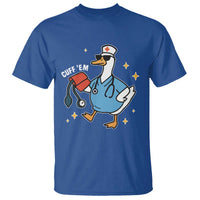 Cuff 'Em ER Nurse T Shirt Funny Silly Goose Meme - Wonder Print Shop