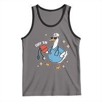 Cuff 'Em ER Nurse Tank Top Funny Silly Goose Meme - Wonder Print Shop
