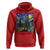 Bigfoot Racing Hoodie Sasquatch Checkered Flag Starry Night Van Gogh - Wonder Print Shop