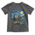 Bigfoot Racing Toddler T Shirt Sasquatch Checkered Flag Starry Night Van Gogh - Wonder Print Shop