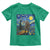 Bigfoot Racing Toddler T Shirt Sasquatch Checkered Flag Starry Night Van Gogh - Wonder Print Shop