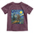 Bigfoot Racing Toddler T Shirt Sasquatch Checkered Flag Starry Night Van Gogh - Wonder Print Shop