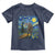 Bigfoot Racing Toddler T Shirt Sasquatch Checkered Flag Starry Night Van Gogh - Wonder Print Shop