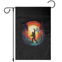 Bigfoot Racing Garden Flag Sasquatch Checkered Flag - Wonder Print Shop
