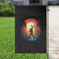 Bigfoot Racing Garden Flag Sasquatch Checkered Flag - Wonder Print Shop