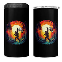 Bigfoot Racing 4 in 1 Can Cooler Tumbler Sasquatch Checkered Flag