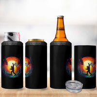 Bigfoot Racing 4 in 1 Can Cooler Tumbler Sasquatch Checkered Flag