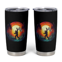 Bigfoot Racing Tumbler Cup Sasquatch Checkered Flag