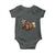 Funny Bigfoot Baby Onesie Sasquatch Drinking Beer Racing Car - Wonder Print Shop