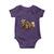 Funny Bigfoot Baby Onesie Sasquatch Drinking Beer Racing Car - Wonder Print Shop