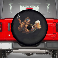 Funny Bigfoot BBQ Party Spare Tire Cover Sasquatch Drinking Beer Celebrate Championship - Wonder Print Shop