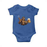 Funny Bigfoot BBQ Party Baby Onesie Sasquatch Drinking Beer Celebrate Championship - Wonder Print Shop