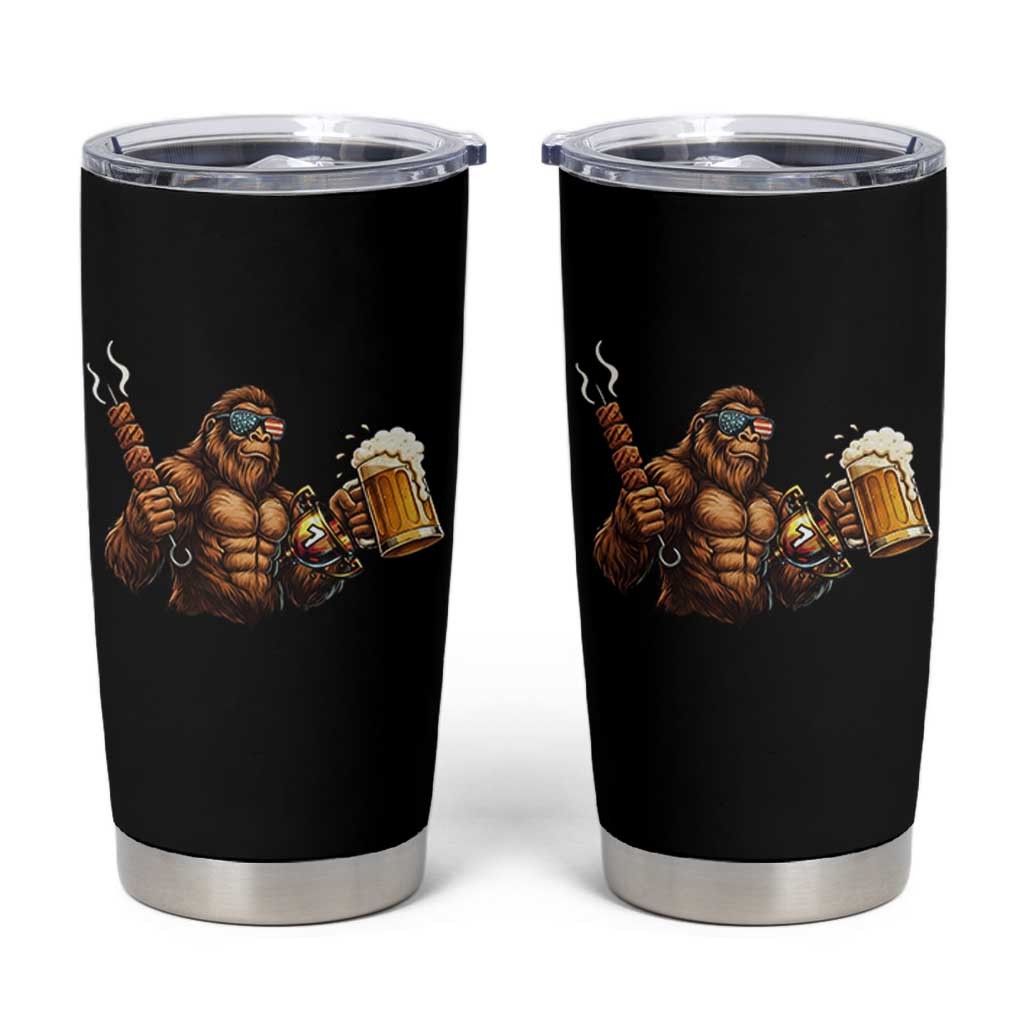 Funny Bigfoot BBQ Party Tumbler Cup Sasquatch Drinking Beer Celebrate Championship